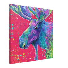 Load image into Gallery viewer, Colourful Moose Canvas Print