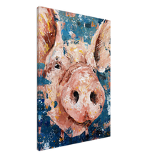 Load image into Gallery viewer, Penn the Pig Canvas Print