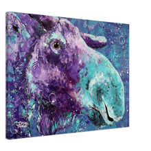 Load image into Gallery viewer, Moostly Purple Canvas Print