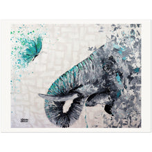 Load image into Gallery viewer, Elephant and Butterfly Museum-Quality Matte Paper