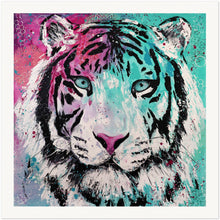 Load image into Gallery viewer, Pink and Teal Tiger Museum-Quality Matte Archival Paper