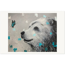 Load image into Gallery viewer, Bear and Butterfly -Quality Matte Paper