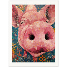 Load image into Gallery viewer, Pink Pig Explosion Museum-Quality Matte Archival Paper