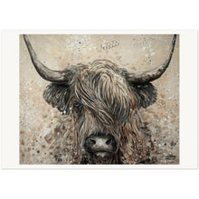Load image into Gallery viewer, Highland Cow Museum-Quality Matte Paper