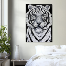 Load image into Gallery viewer, White Tiger Canvas Print