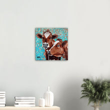 Load image into Gallery viewer, Don't Mooove, I think They Are Looking At Us Canvas Print