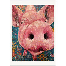 Load image into Gallery viewer, Pink Pig Explosion Museum-Quality Matte Archival Paper