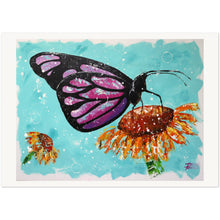 Load image into Gallery viewer, Butterfly On Flower Museum-Quality Matte Paper