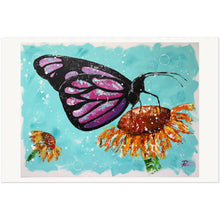 Load image into Gallery viewer, Butterfly On Flower Museum-Quality Matte Paper