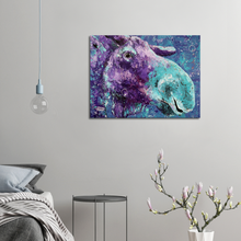 Load image into Gallery viewer, Moostly Purple Canvas Print