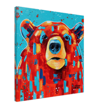 Load image into Gallery viewer, Red Bear Canvas Print