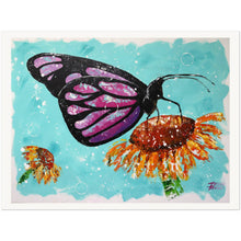 Load image into Gallery viewer, Butterfly On Flower Museum-Quality Matte Paper