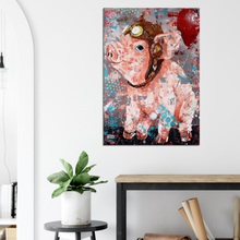 Load image into Gallery viewer, Flying Pig Canvas Print