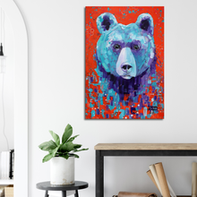 Load image into Gallery viewer, Colorblind Bear Canvas Print