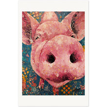 Load image into Gallery viewer, Pink Pig Explosion Museum-Quality Matte Archival Paper