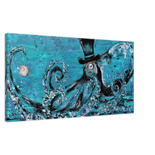 Load image into Gallery viewer, Octopus Glamour Grunge Canvas Print
