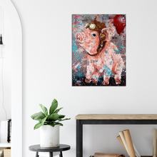 Load image into Gallery viewer, Flying Pig Canvas Print