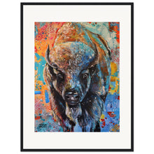 Load image into Gallery viewer, Buffalo  Wooden Framed Print
