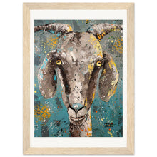 Load image into Gallery viewer, Pretty Cool For A Goat Wooden Framed Print
