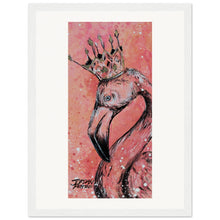 Load image into Gallery viewer, Flamingo King  Wooden Framed Print
