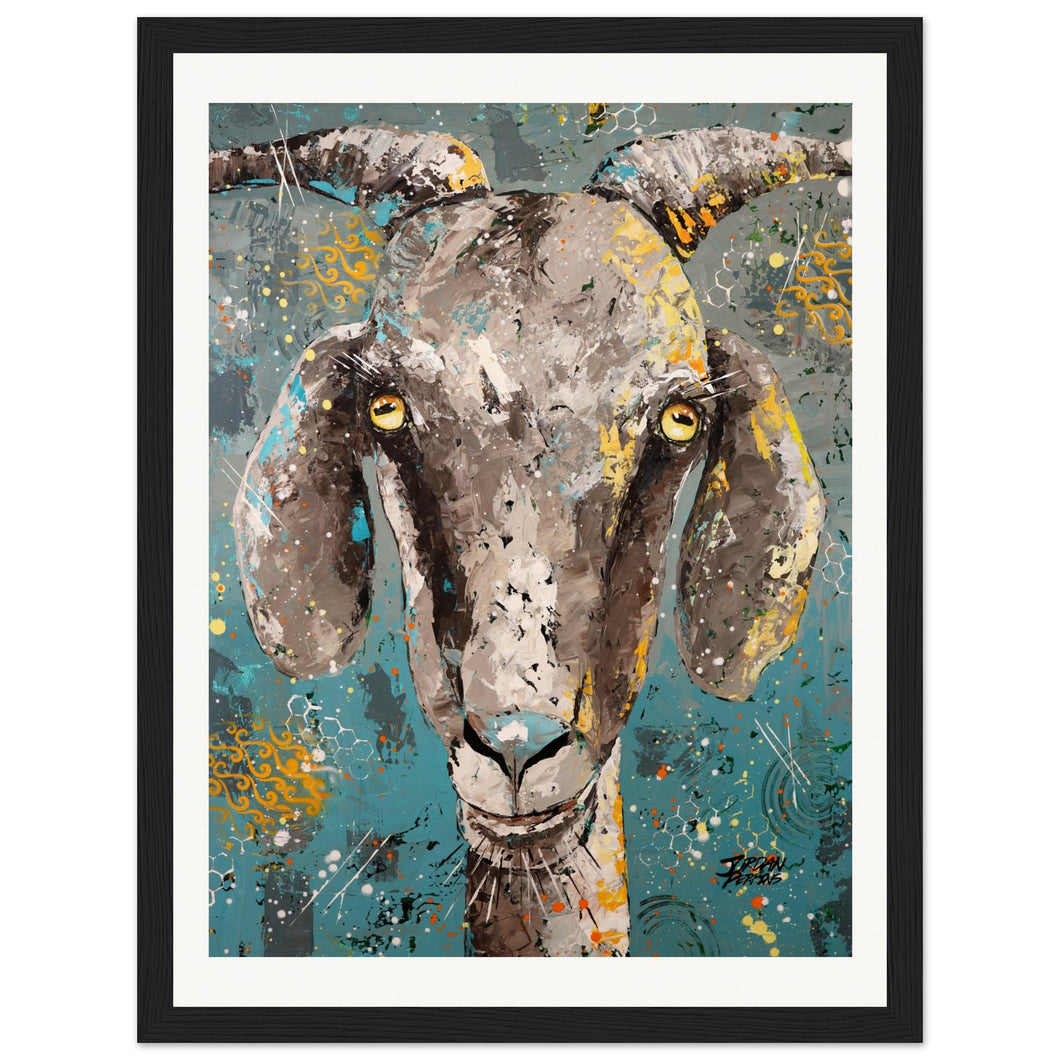 Pretty Cool For A Goat Wooden Framed Print