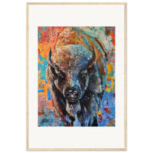 Load image into Gallery viewer, Buffalo  Wooden Framed Print
