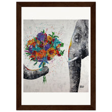 Load image into Gallery viewer, Dont Eat My Flowers Again Wooden Framed Print
