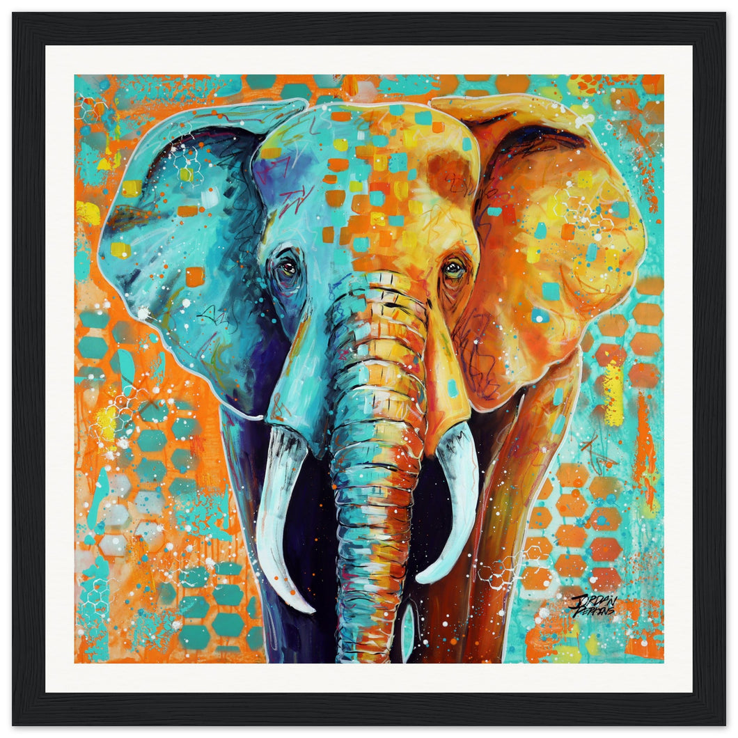 Up Close and Colorful Print Wooden Framed