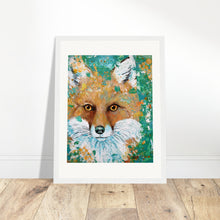 Load image into Gallery viewer, Fox Print Wooden Framed
