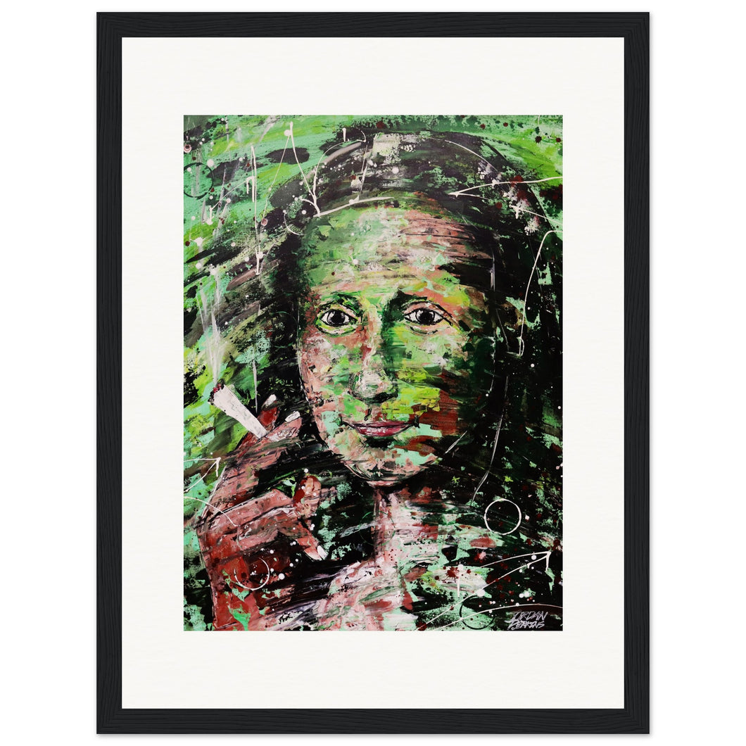 Stona Lisa  Wooden Framed Print