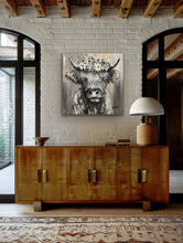 Load image into Gallery viewer, Flower Girl Highland Cow Original
