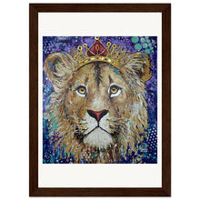 Load image into Gallery viewer, Princess of the Pride Prin  Wooden Framed
