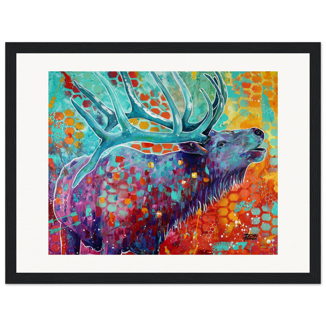 Looking for love Print Wooden Framed