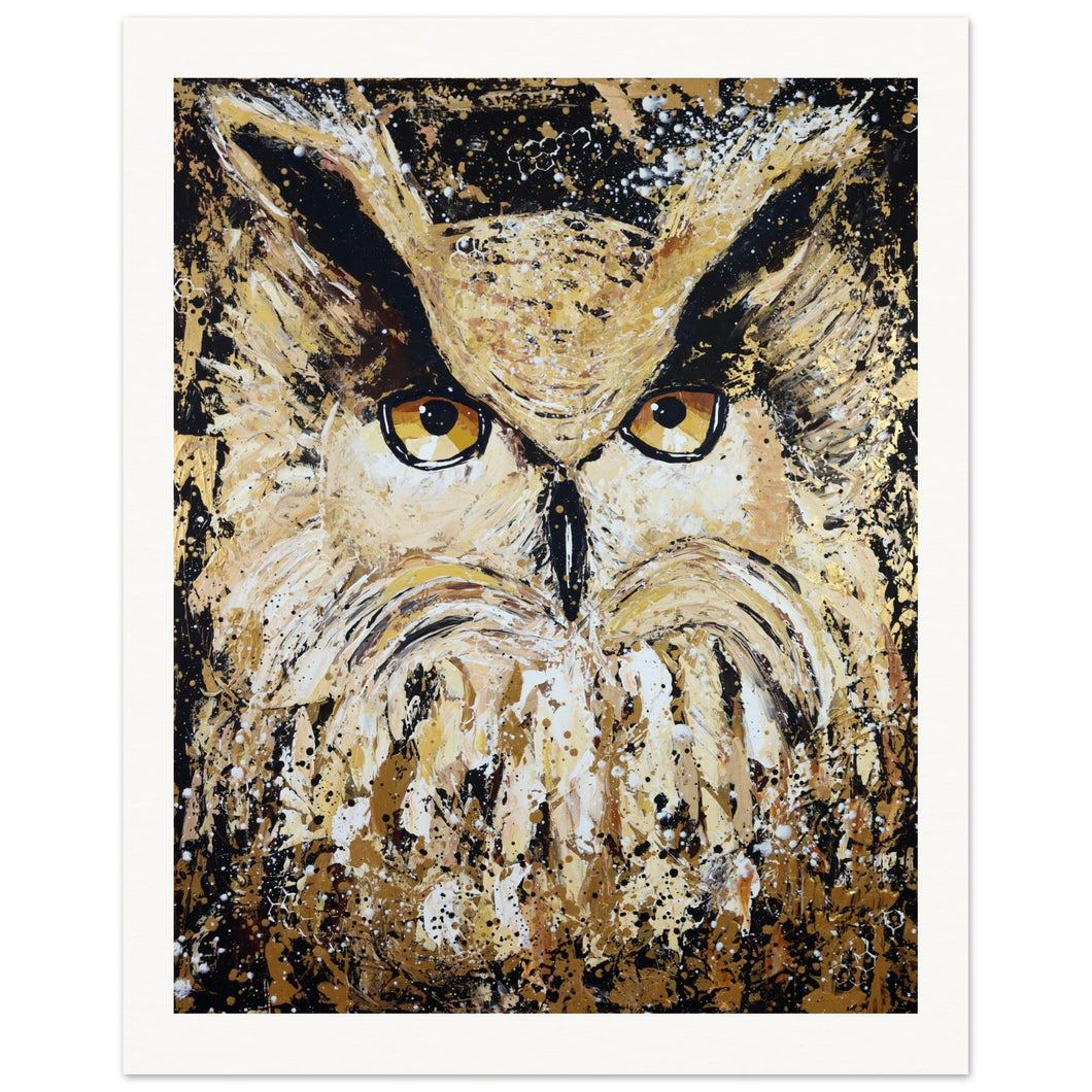 Golden Owl Museum-Quality Matte Paper