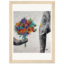 Load image into Gallery viewer, Dont Eat My Flowers Again Wooden Framed Print
