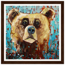 Load image into Gallery viewer, Bear 3/3  Wooden Framed Print
