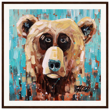 Load image into Gallery viewer, Bear 1/3  Wooden Framed Print
