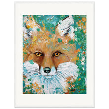 Load image into Gallery viewer, Fox Print Wooden Framed
