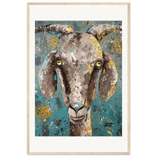 Load image into Gallery viewer, Pretty Cool For A Goat Wooden Framed Print
