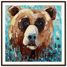 Load image into Gallery viewer, Bear 2/3  Wooden Framed Print
