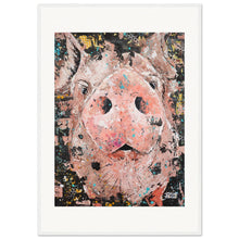 Load image into Gallery viewer, Piggy Smalls Print Wooden Framed
