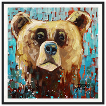 Load image into Gallery viewer, Bear 3/3  Wooden Framed Print
