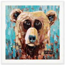 Load image into Gallery viewer, Bear 1/3  Wooden Framed Print
