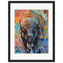 Load image into Gallery viewer, Buffalo  Wooden Framed Print
