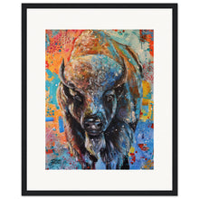 Load image into Gallery viewer, Buffalo  Wooden Framed Print
