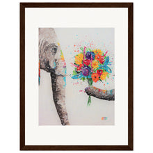 Load image into Gallery viewer, Don&#39;t Eat My Flowers  Wooden Framed Print
