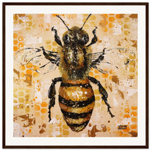 Load image into Gallery viewer, Honey And Gold Wooden Framed Print
