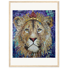 Load image into Gallery viewer, Princess of the Pride Prin  Wooden Framed
