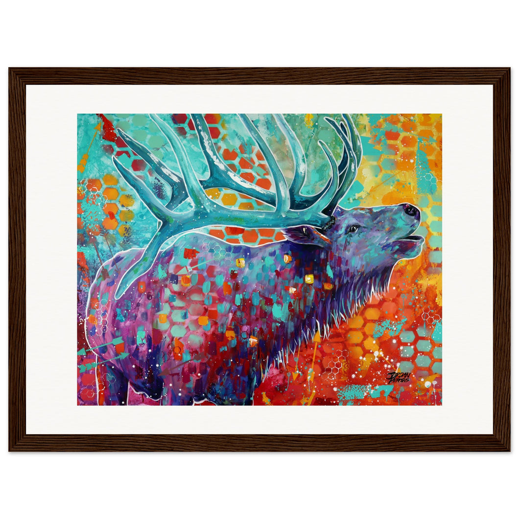 Looking for love Print Wooden Framed