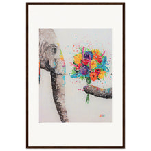 Load image into Gallery viewer, Don&#39;t Eat My Flowers  Wooden Framed Print
